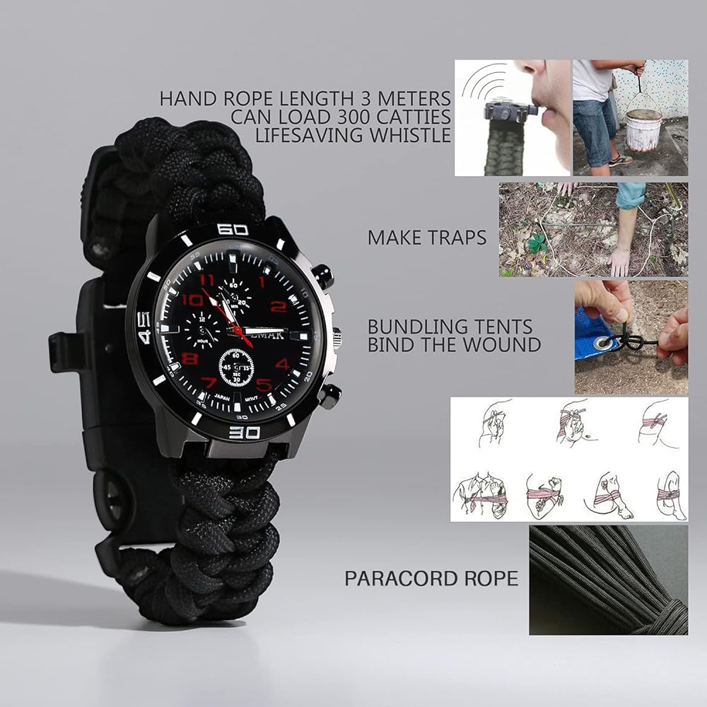 BRAND-TACTICAL PRO 6IN1 SURVIVAL EMERGENCY WATCH - Image 7