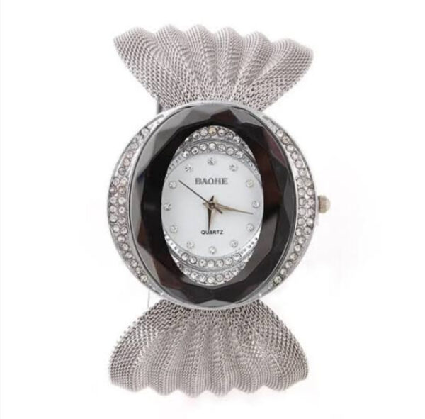 BRAND-BAOHE Newest Arrival Luxurious Eliptical Dial Wide Mesh Bracelet 221500