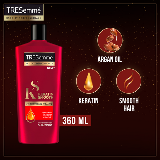TRESEMME KERATIN SMOOTH & STRAIGHT SHAMPOO – 360ML