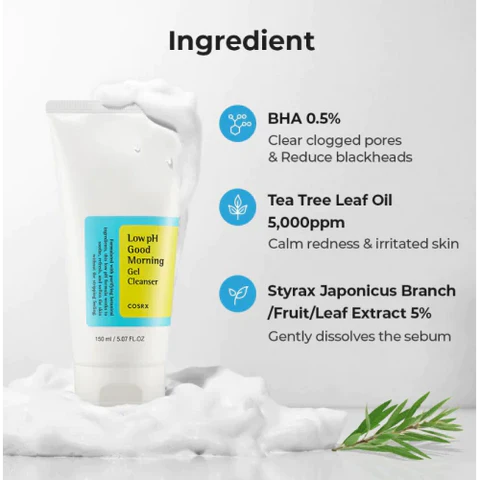 COSRX low PH good morning gel cleanser 150 ml - Image 2