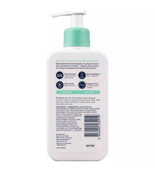 CERAVE foaming cleanser (fragnance free) 236 ml - Image 2