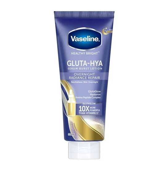 VASELINE healthy bright gluta hya serum burst lotion overnight radiance 180 ml