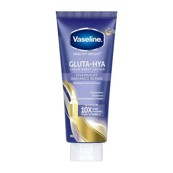 VASELINE healthy bright gluta hya serum burst lotion overnight radiance 180 ml